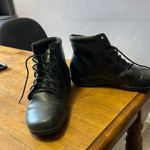 Lace up boots. Black. Size 11B. Litely used.